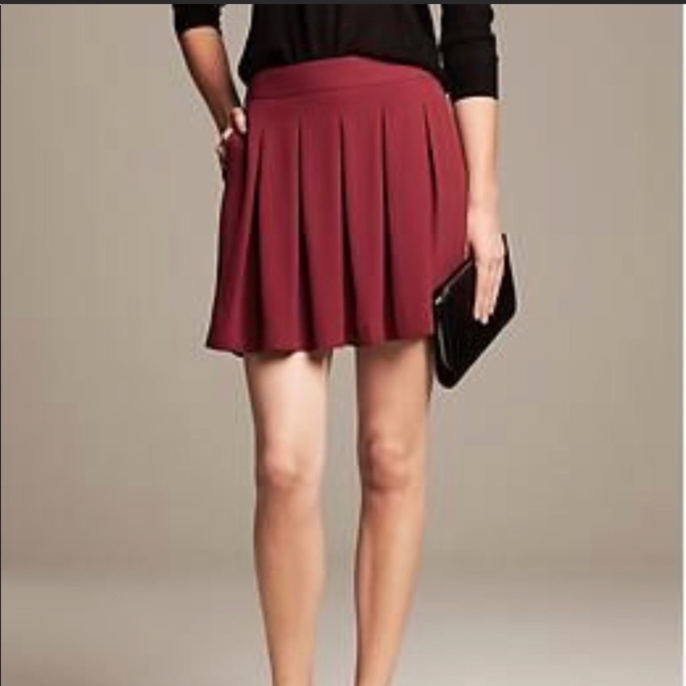 Banana Republic Pleated Mini Skirt